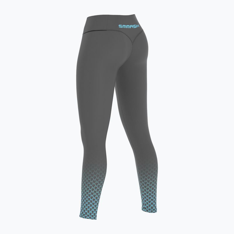 Colanți de antrenament pentru femei SMMASH Scale 3D Highwaist gri LSO11-002 3