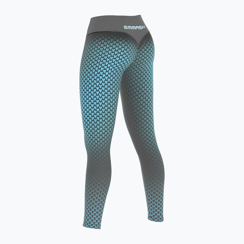 Colanți de antrenament pentru femei SMMASH Scale 3D Highwaist gri LSO11-002 4