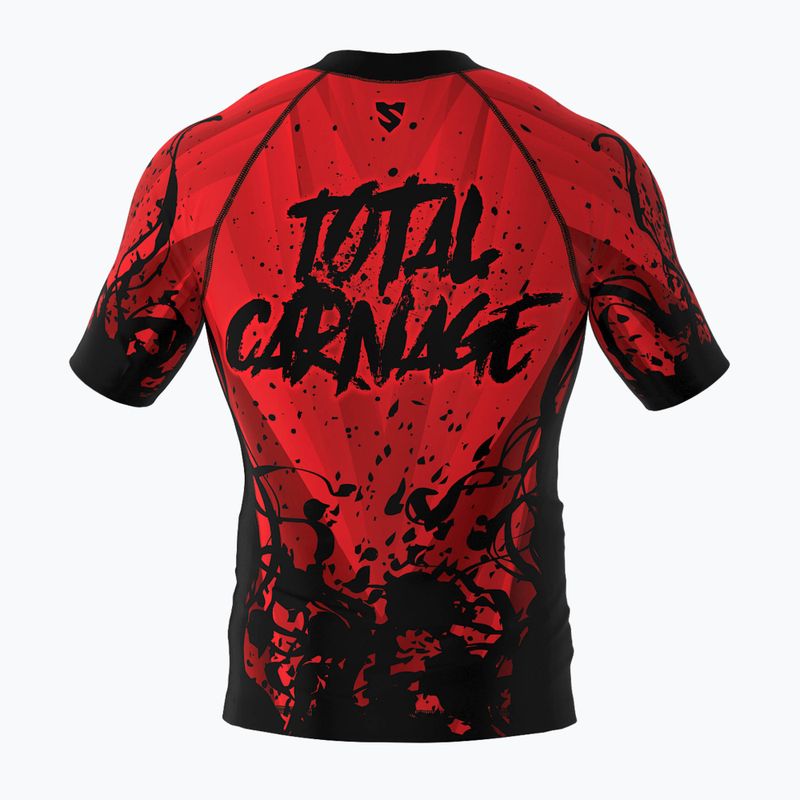 Rashguard pentru bărbați SMMASH Carnage roșu RSO2-001 2