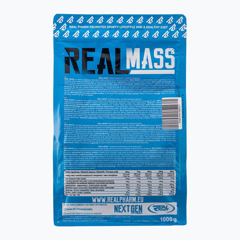 Real Pharm Gainer Real Mass 1kg ciocolată 700247 2