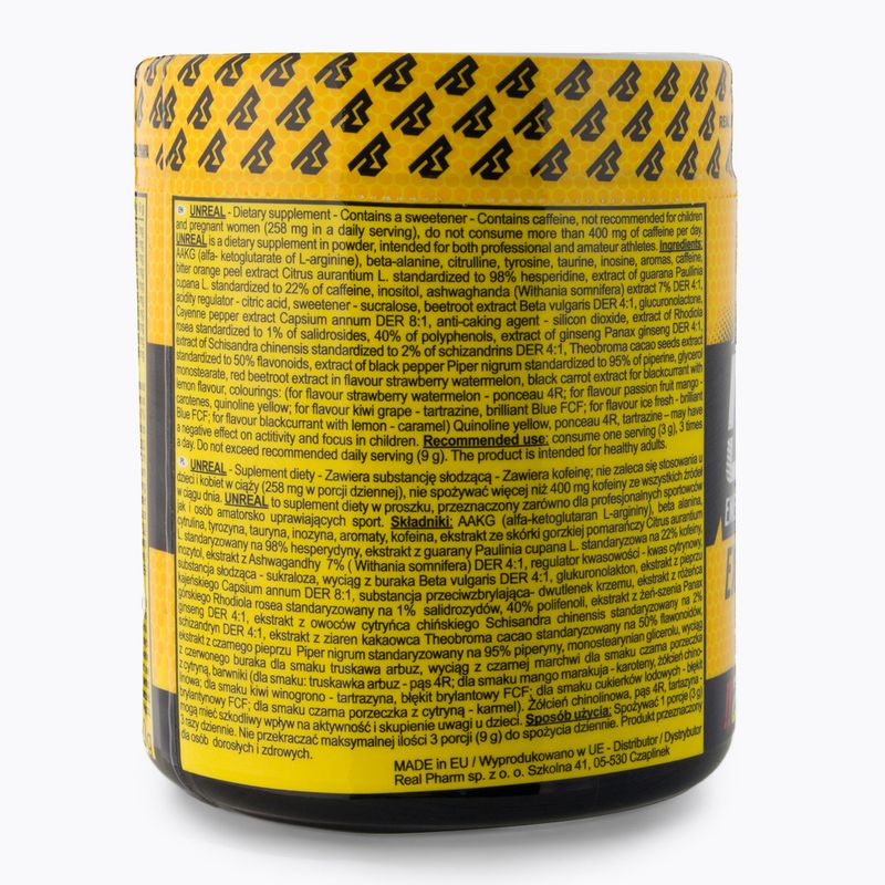 Real Pharm Unreal Pre-antrenament 360g Blackcurrant Lemon 700957 2