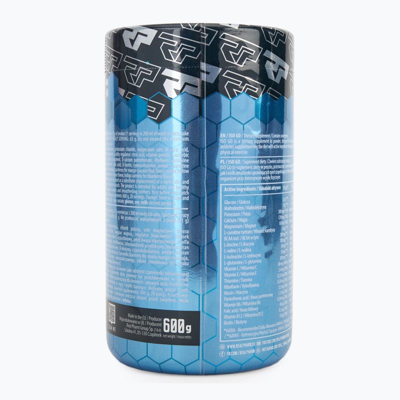 Băutură izotonică Real Pharm ISO GO 600 g mango-maracuja 2