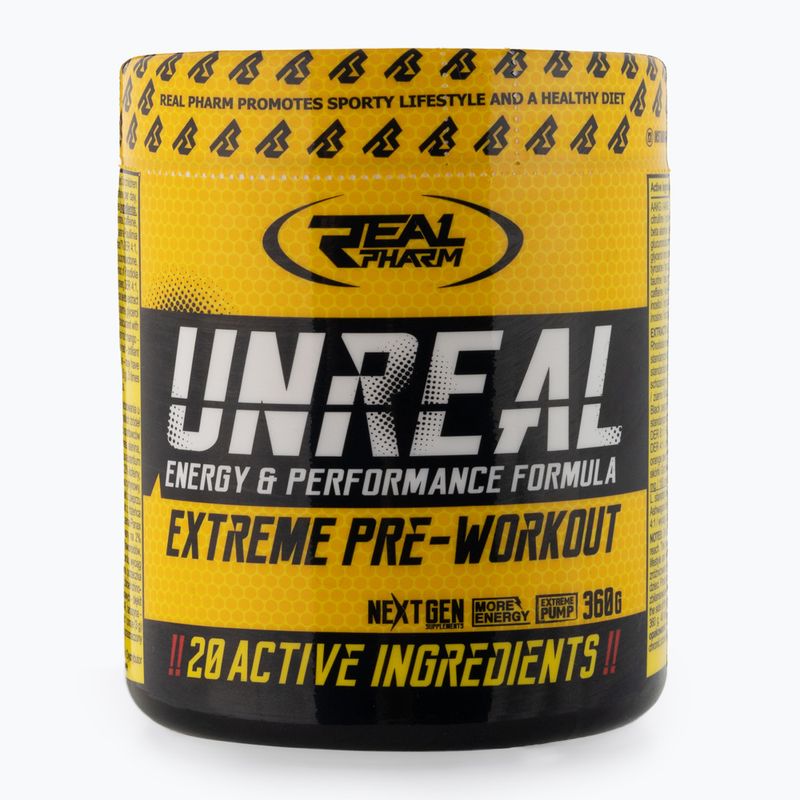 Pre-antrenament Real Pharm Unreal 360g coacăze negre 701510