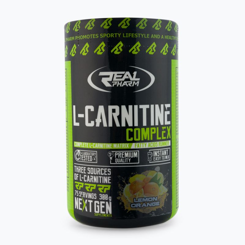 L-Carnitine Complex Real Pharm arzător de grăsimi 300g lămâie portocalie 703743