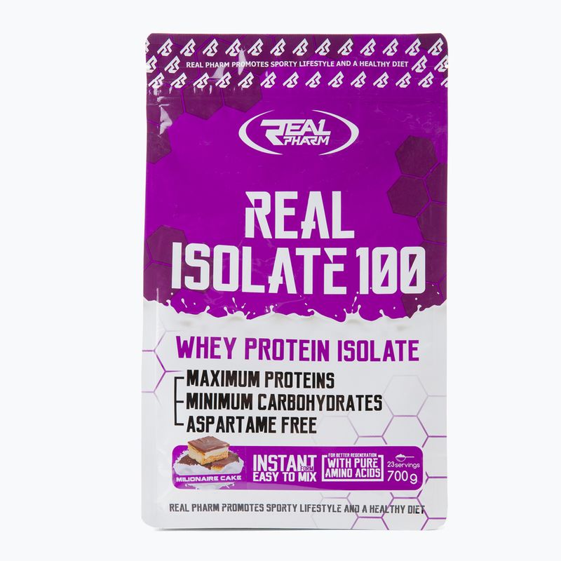 Real Pharm Real Isolate protein 700g prăjitura milionarului 706546