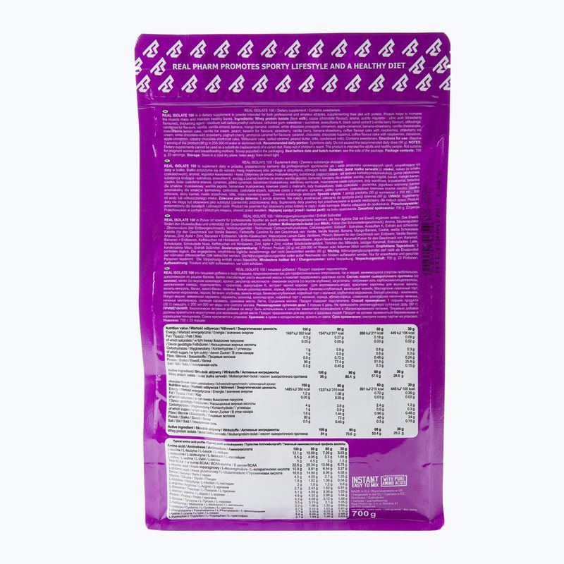 Real Pharm Real Isolate protein 700g prăjitura milionarului 706546 2