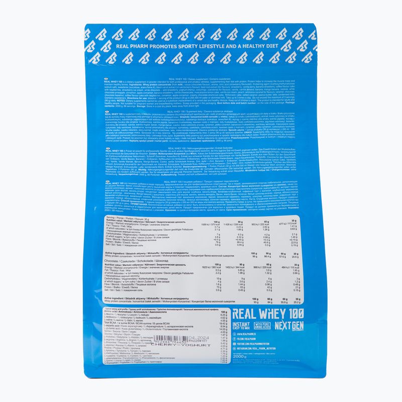 Real Pharm Real Real 2000g iaurt de cireșe bogat în proteine 706652 2
