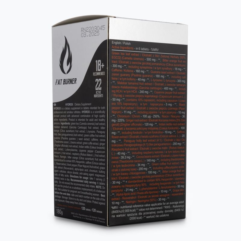 Hydrox Real Pharm arzător de grăsimi 120 comprimate 707116 2