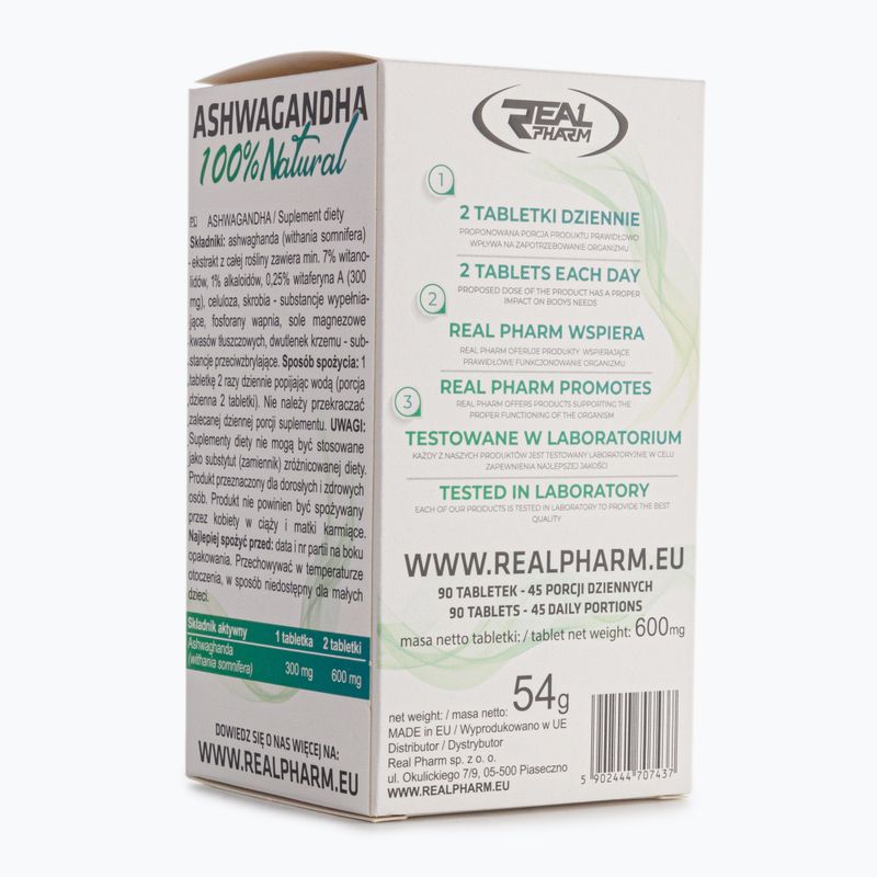 Ashwaganda Real Pharm 100% 90 tablete 2
