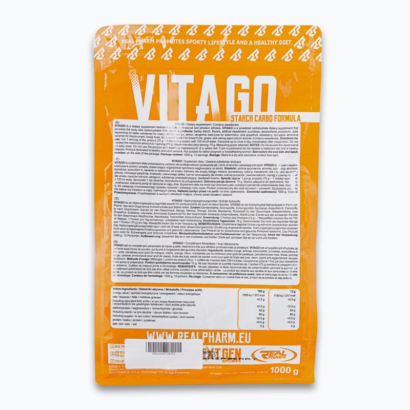 Carbo Vita GO Carbo Vita GO Real Pharm carbohidrați 1kg zmeură 708052 2