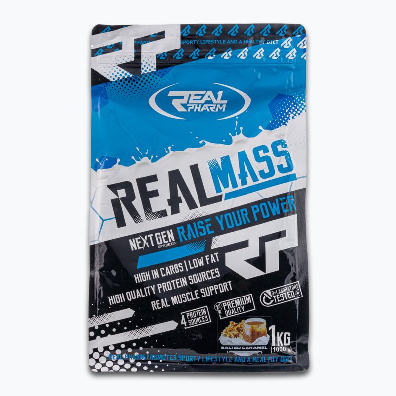 Real Pharm Gainer Real Mass 1kg caramel sărat 709059