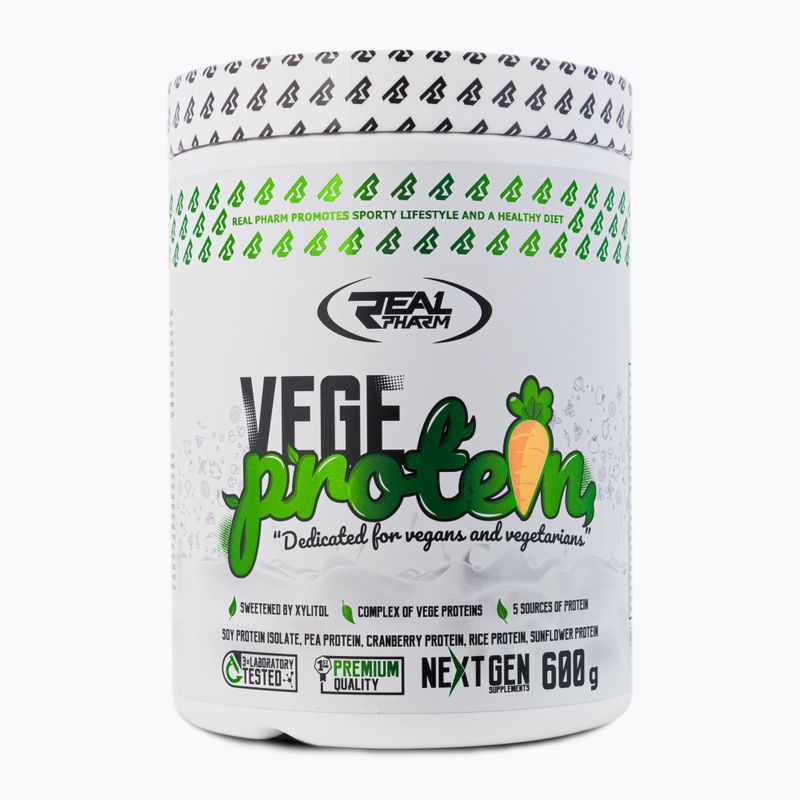 Whey Real Pharm Vege Protein 600g caramel sărat 709103