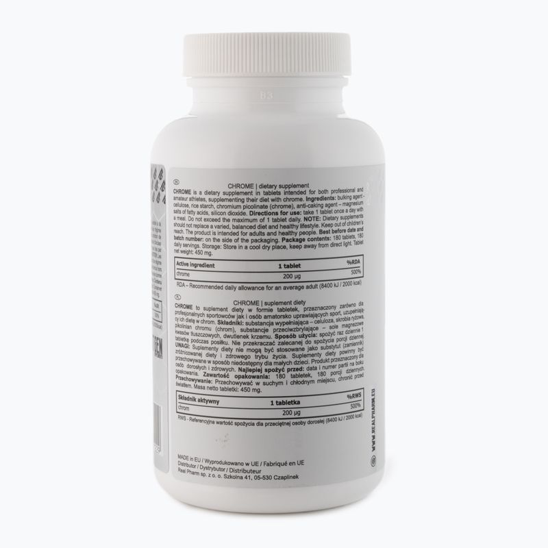 Supliment Real Pharm Crom 180 tablete 2