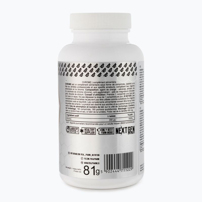 Supliment Real Pharm Crom 180 tablete 3