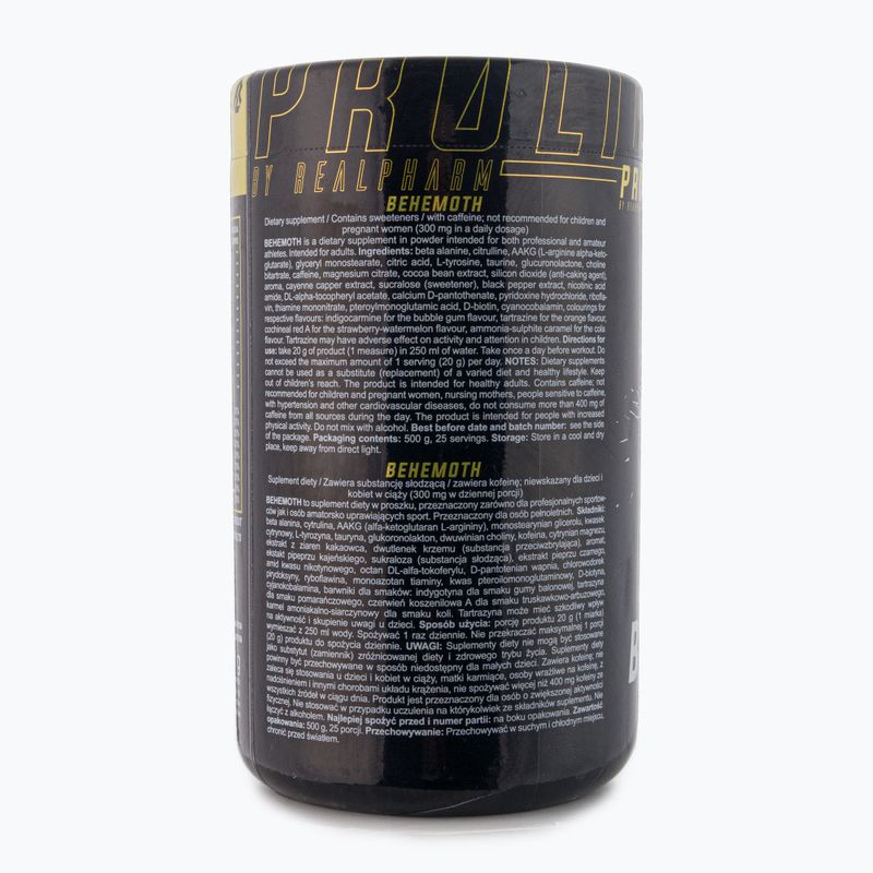 Real Pharm Behemot Behemot pre-antrenament 500g mango-maracuja 714183 2