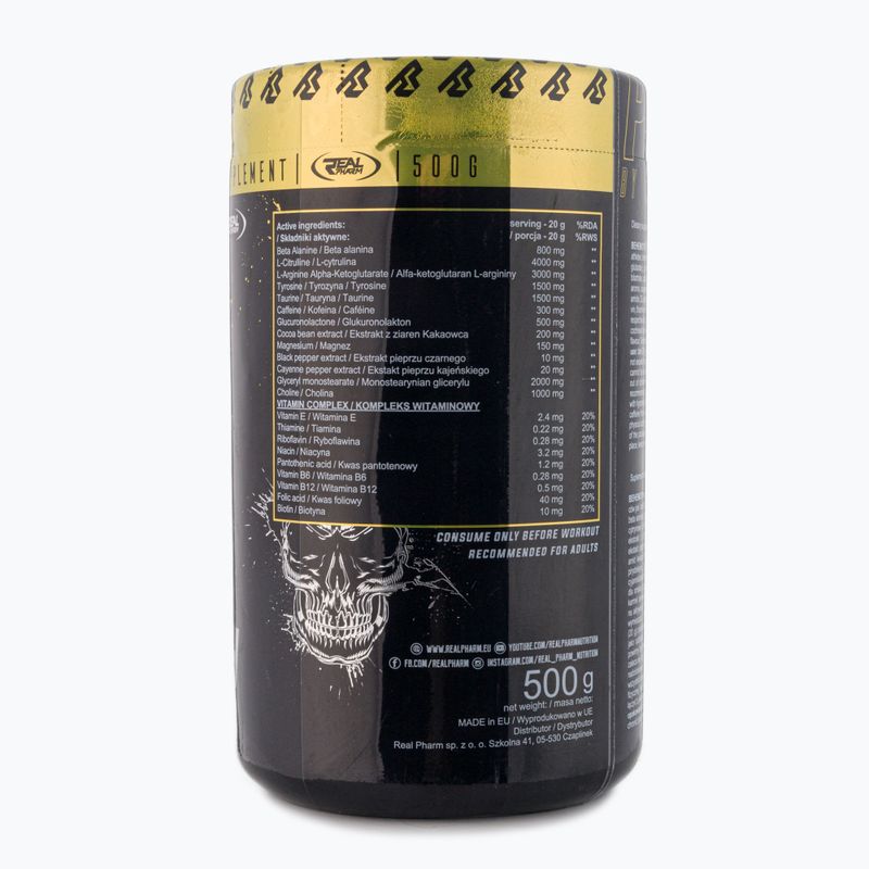 Real Pharm Behemot Behemot pre-antrenament 500g mango-maracuja 714183 3