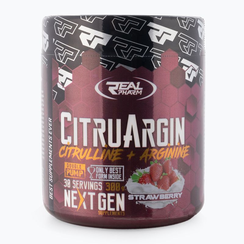 Citrulină Real Pharm CitruArgin + arginină 300g căpșuni 714824