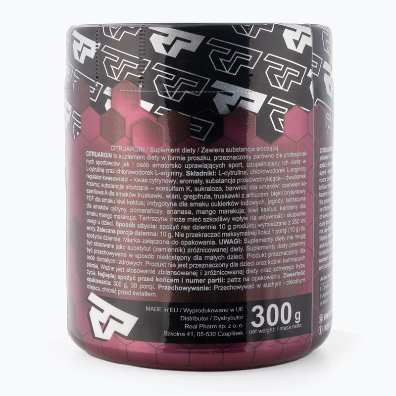 Citrulină Real Pharm CitruArgin + arginină 300g căpșuni 714824 2