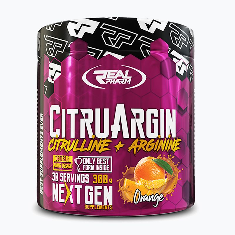 Citrulină Real Pharm Citrulină + Arginină 300 g orange