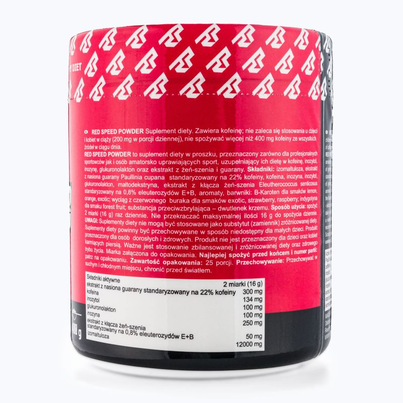 Pre-antrenament Real Pharm Red Speed Powder 400g vișinie 714992 2