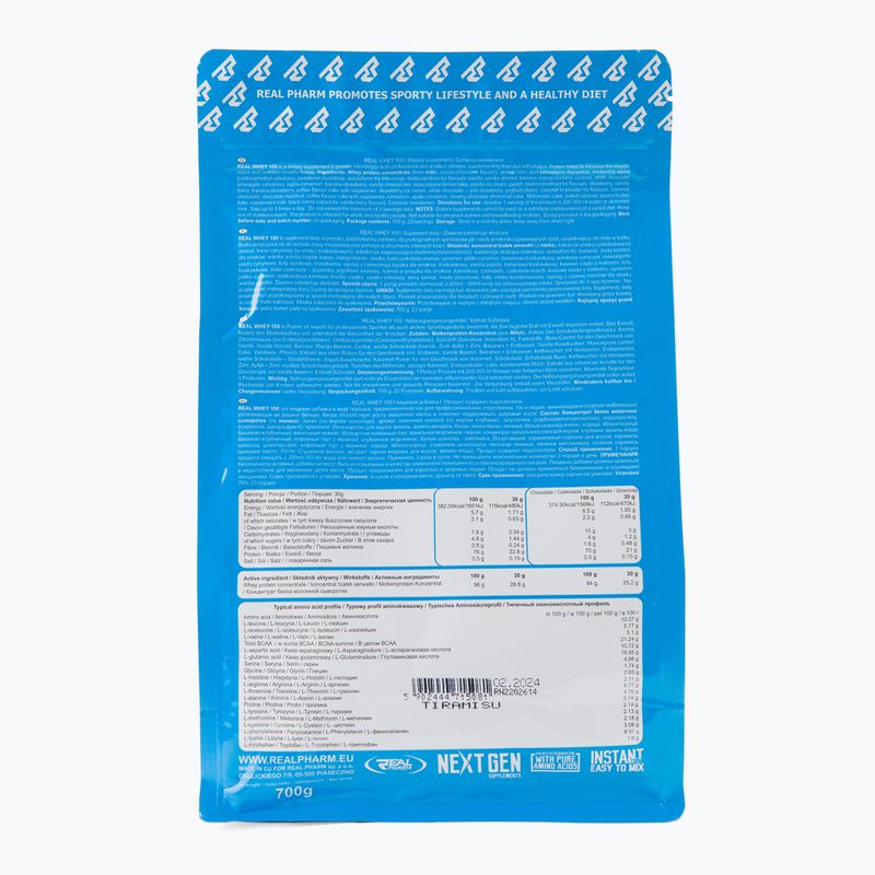 Bogat în proteine Real Pharm Real Real 700g tiramisu 715081 2
