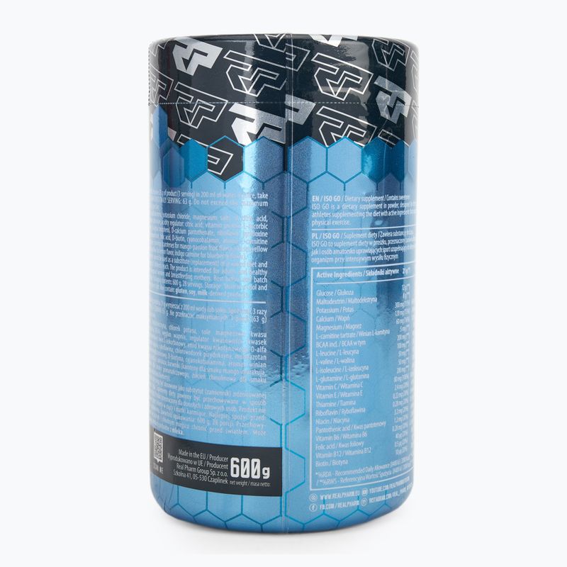 Băutură izotonică Real Pharm ISO GO 600 g lemon 2