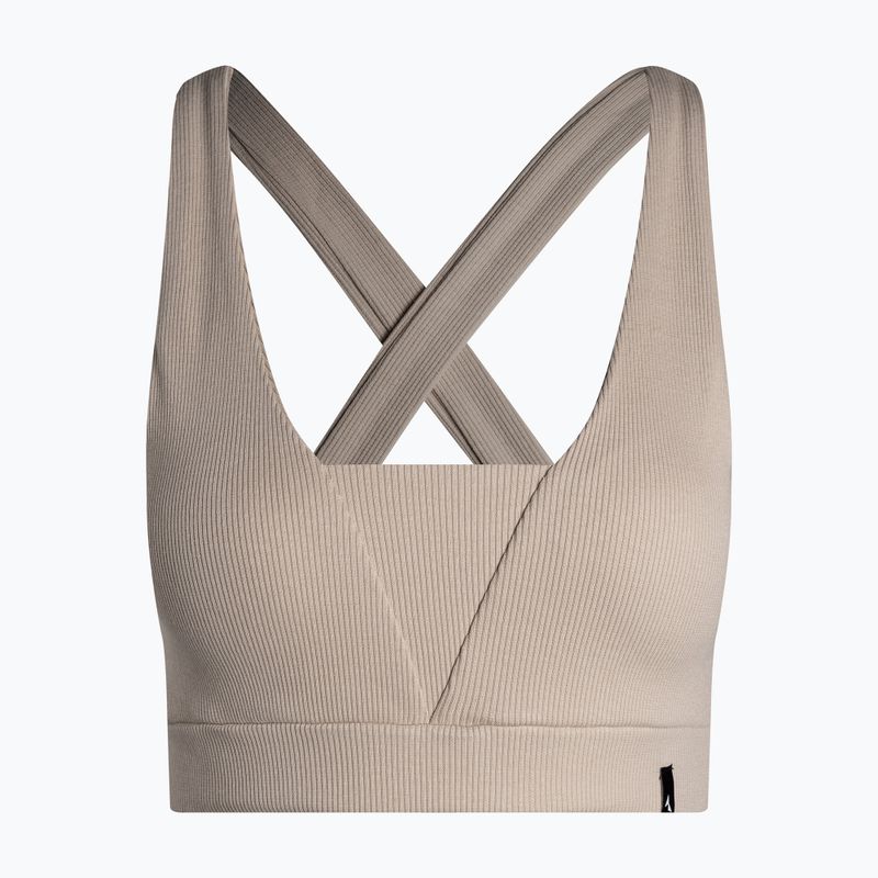 Sutien de fitness Carpatree Mellow Rib bej CPW-SB-179-BE