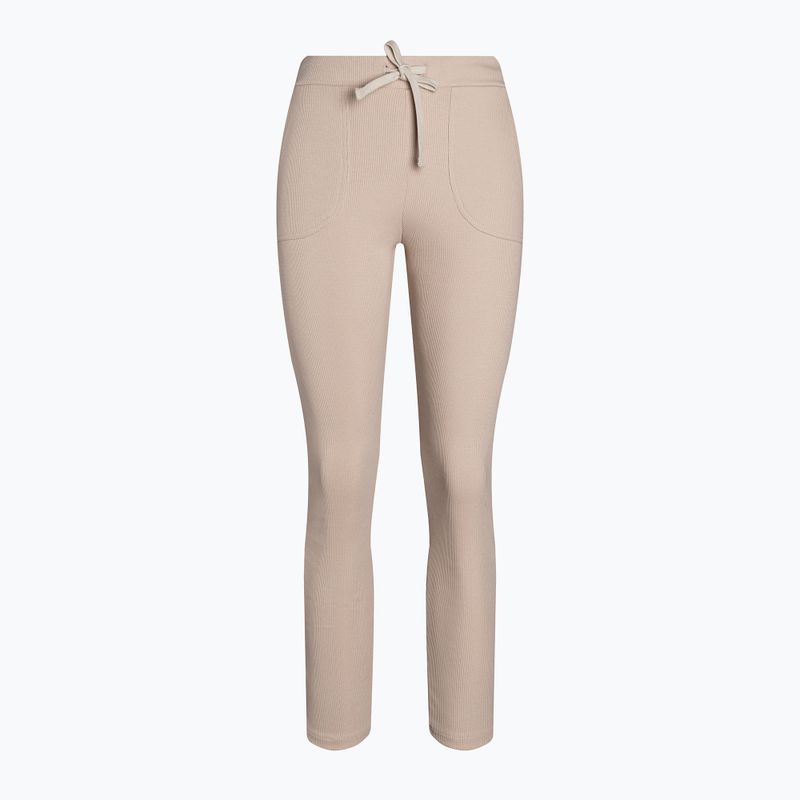 Pantaloni de trening Carpatree Rib bej pentru femei CPW-SWE-192-BEY