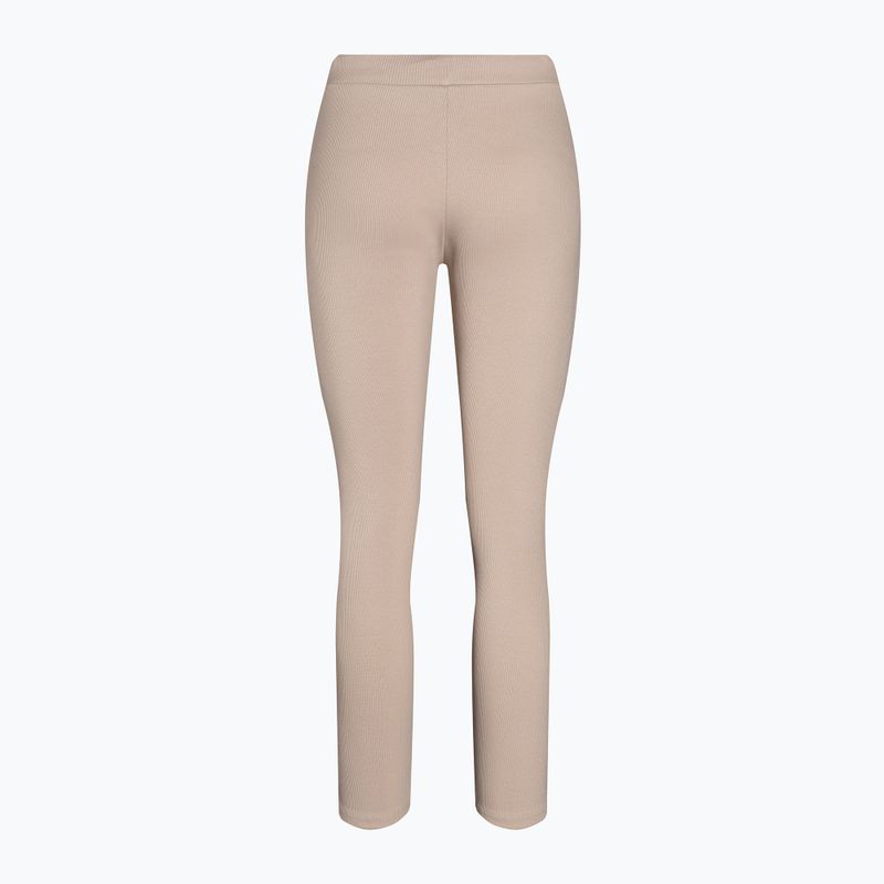 Pantaloni de trening Carpatree Rib bej pentru femei CPW-SWE-192-BEY 2