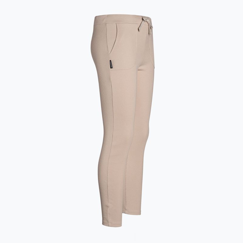 Pantaloni de trening Carpatree Rib bej pentru femei CPW-SWE-192-BEY 3