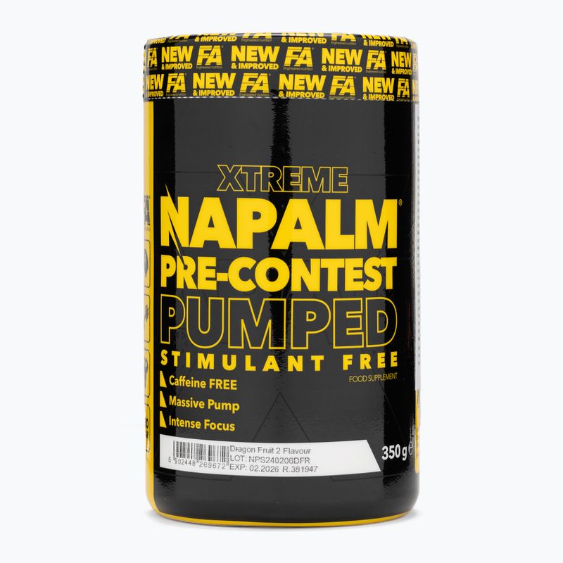 Preantrenament Fitness Authority Napalm Pre-Contest Pumped Stimulant Free 350 g dragon fruit