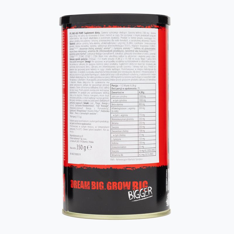 Preantrenament Fitness Authority Bad Ass Pump 350 g orange/mango 2