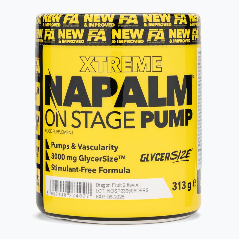 Preantrenament Fitness Authority Napalm On Stage Pump 313 g dragon fruit