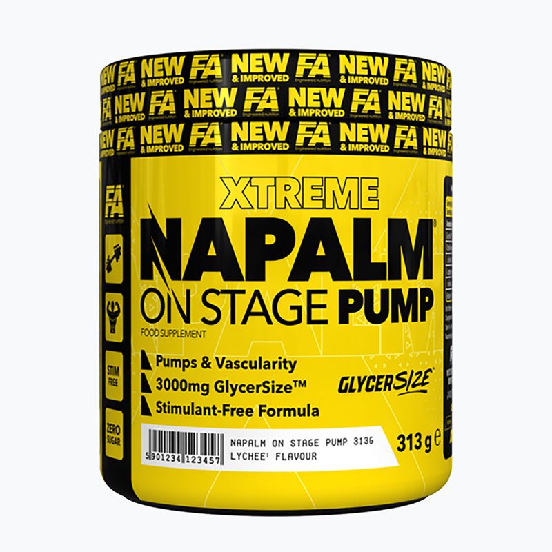Pre-antrenament Fitness Authority Napalm On Stage Pump 313 g mango/lemon