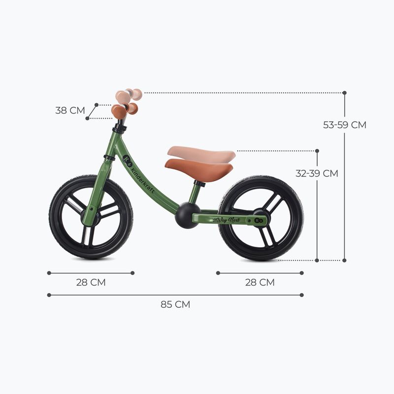 Kinderkraft 2Way Next bicicletă de jogging verde deschis Kinderkraft 2Way Next 7