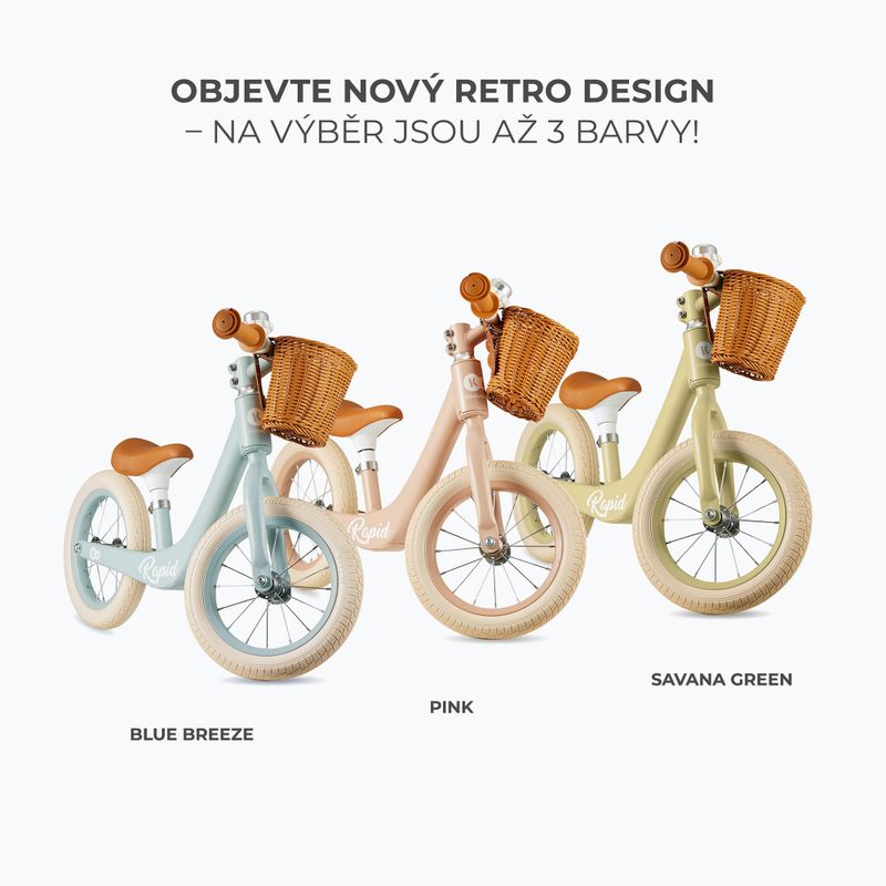 Bicicletă de echilibru Kinderkraft Rapid 2 blue breeze 17