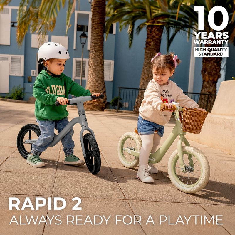 Bicicletă de echilibru Kinderkraft Rapid 2 savanah green 13