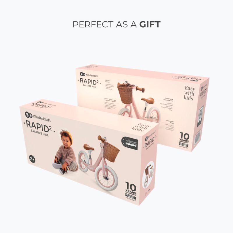 Bicicletă de echilibru Kinderkraft Rapid 2 pink 6