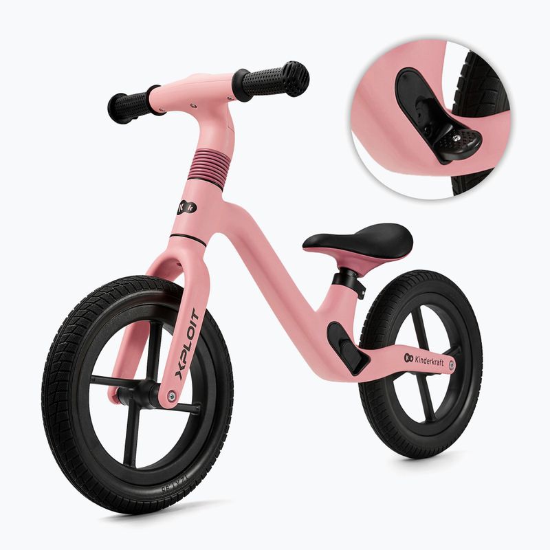 Bicicletă de echilibru Kinderkraft Xploit bubblegum pink 5