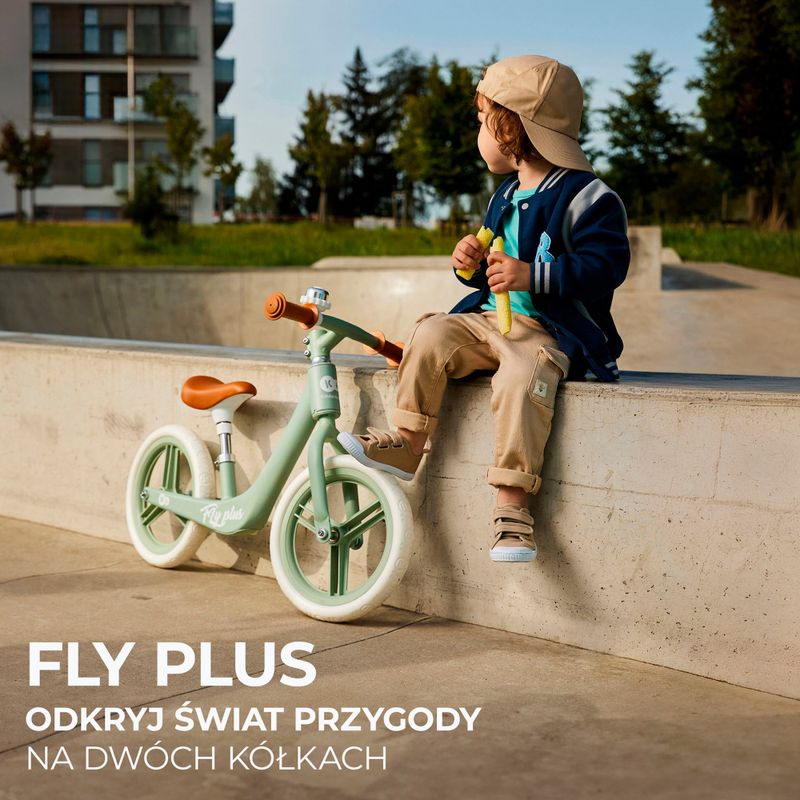 Bicicletă de echilibru Kinderkraft Fly Plus fresh mint 13