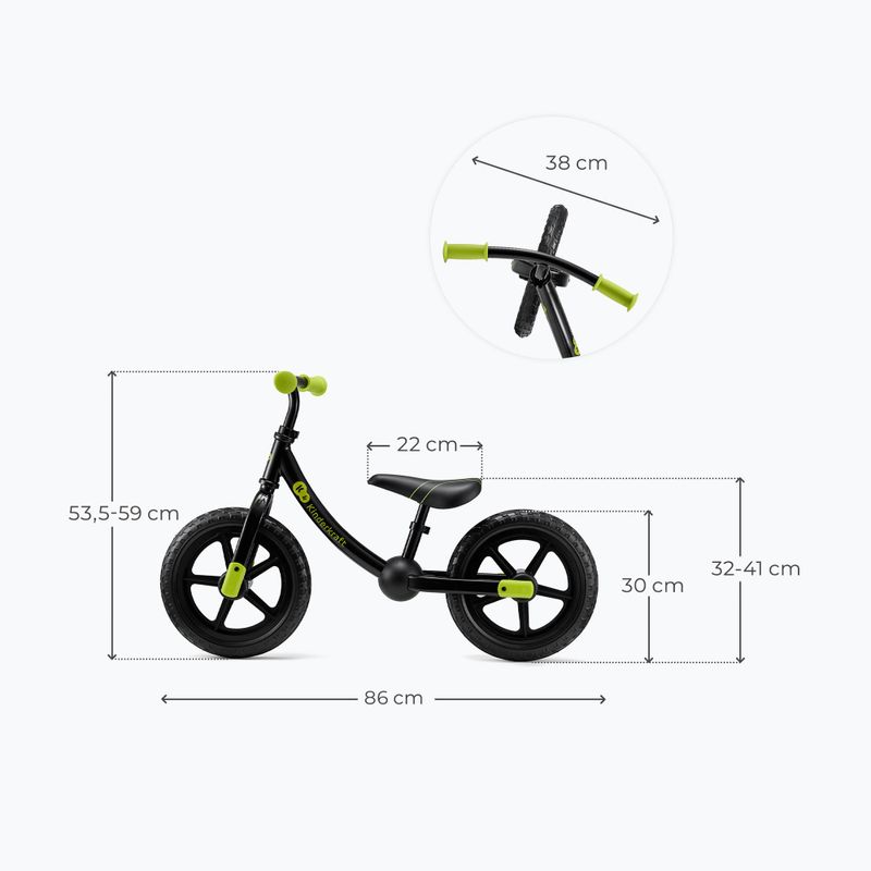 Bicicletă de echilibru Kinderkraft 2Way Next black 2