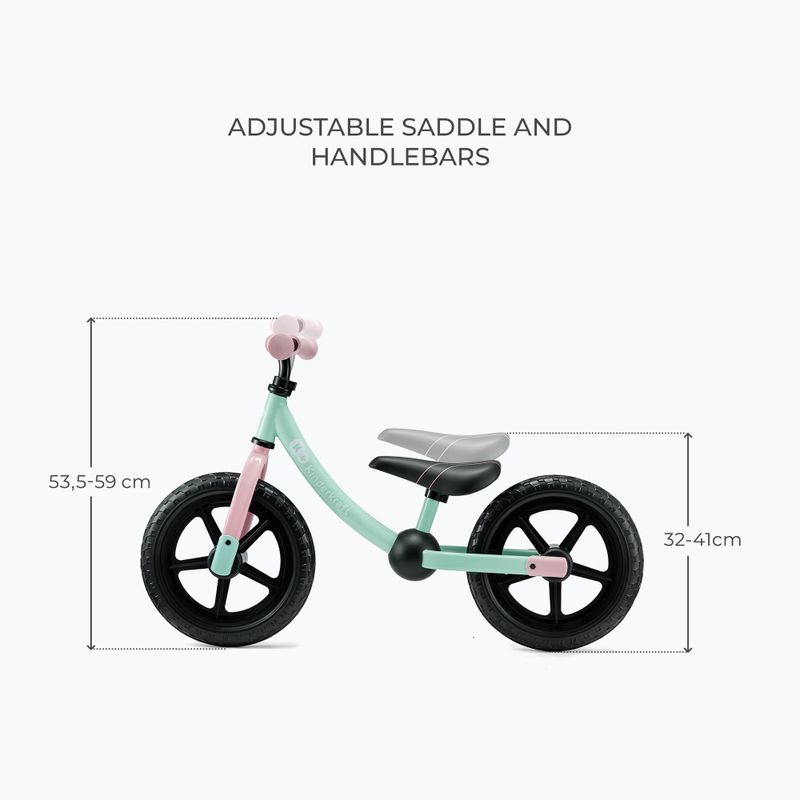 Bicicletă de echilibru Kinderkraft 2Way Next candy mint 2
