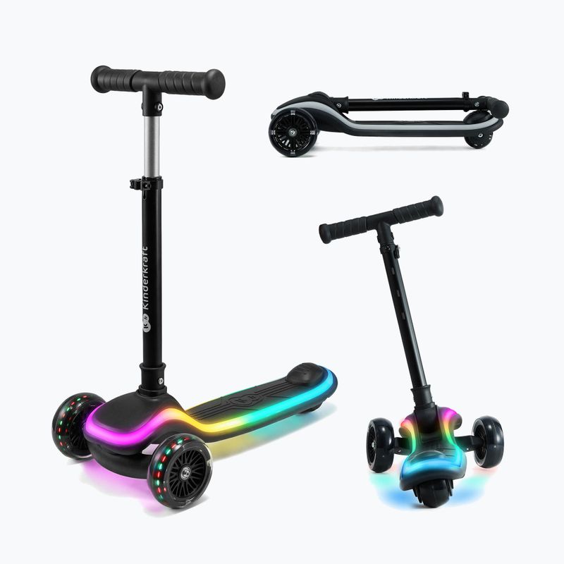 Trotinetă cu trei roți pentru copii Kinderkraft Raket black 4
