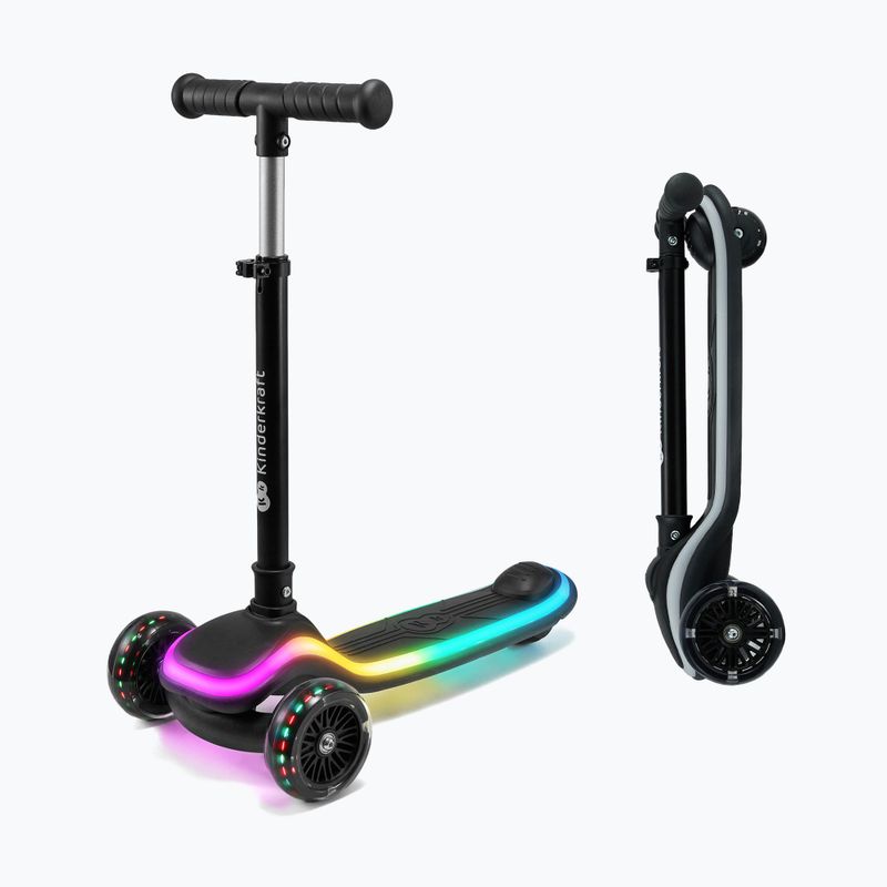 Trotinetă cu trei roți pentru copii Kinderkraft Raket black 5