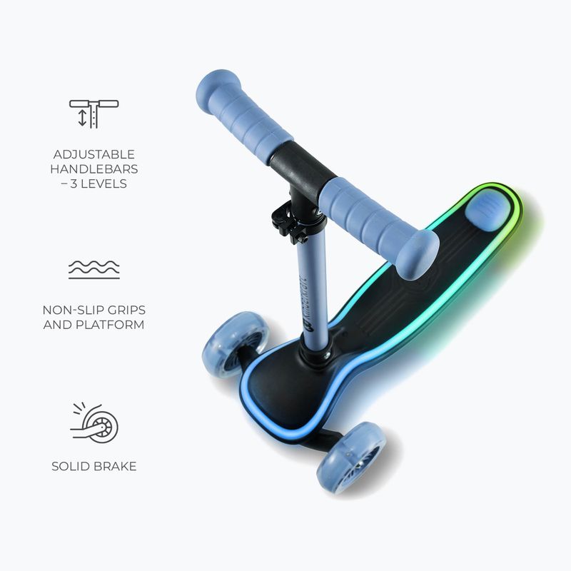 Trotinetă cu trei roți pentru copii Kinderkraft Raket blue 7