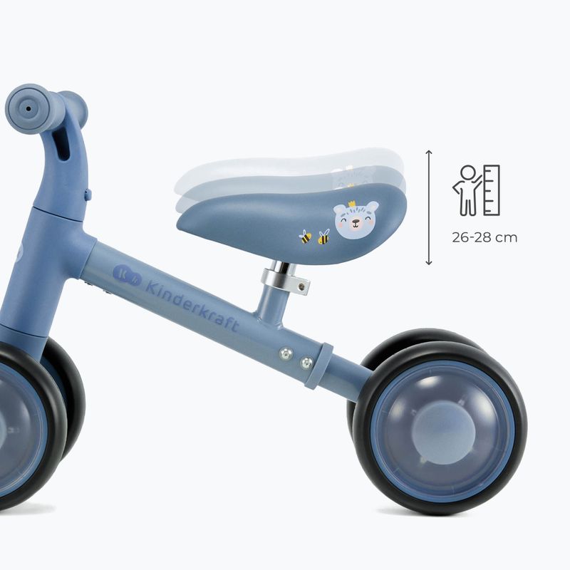Bicicletă de echilibru Kinderkraft Cutie Flash blue 4