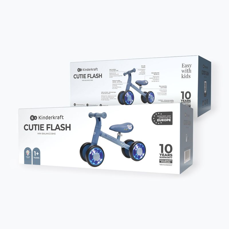 Bicicletă de echilibru Kinderkraft Cutie Flash blue 6