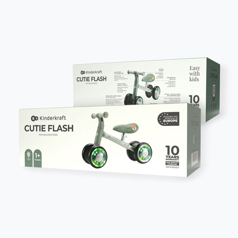 Bicicletă de echilibru Kinderkraft Cutie Flash green 6
