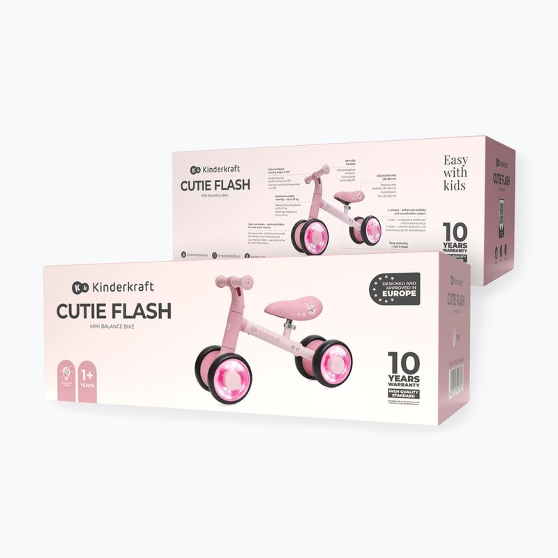 Bicicletă de echilibru Kinderkraft Cutie Flash pink 6
