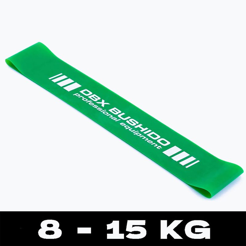 Bushido Mobility Power Band Mini exercițiu de cauciuc verde Pbm-06 4